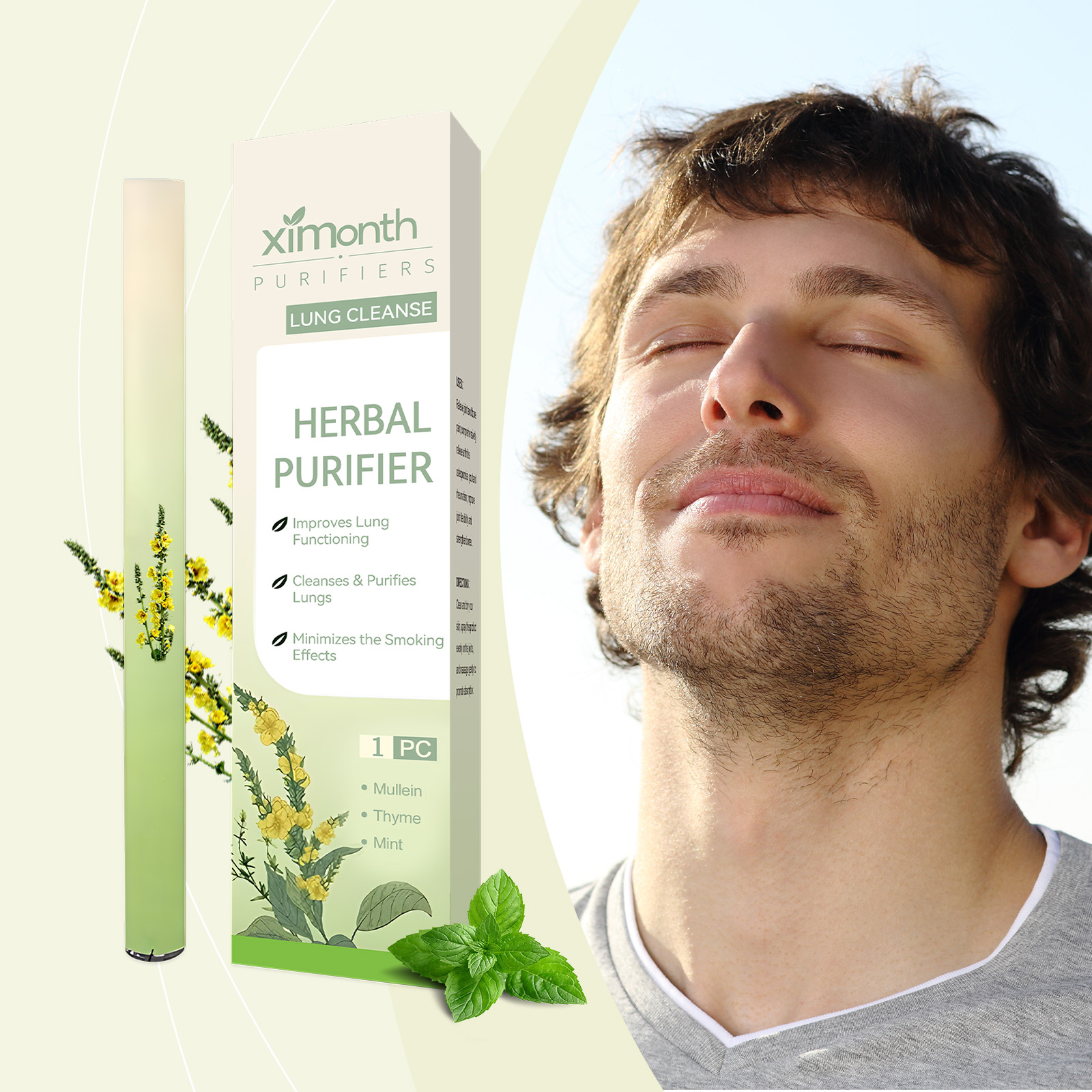 Herbal Wellness For You - Natural Herbal Breathing Stick Fresh Breath