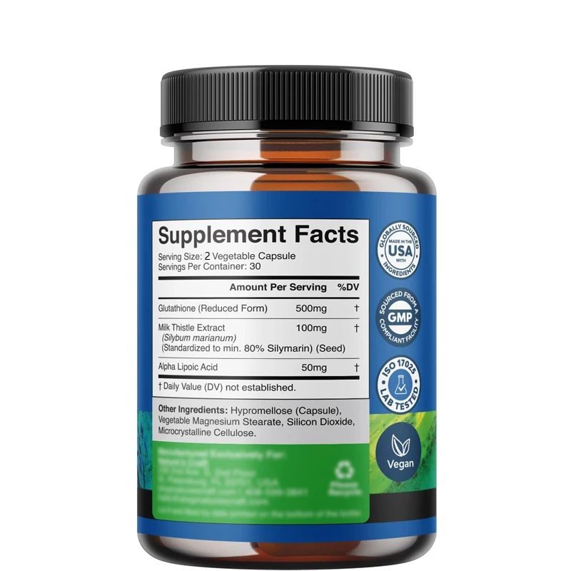 Reduced Glutathione Supplement – обзор и цена Milk Thistle Silymarin