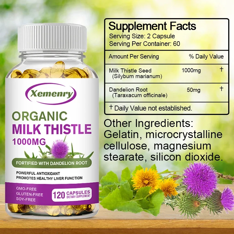 Milk Thistle Capsules 1000 Mg  – обзор и цена Milk Thistle Silymarin