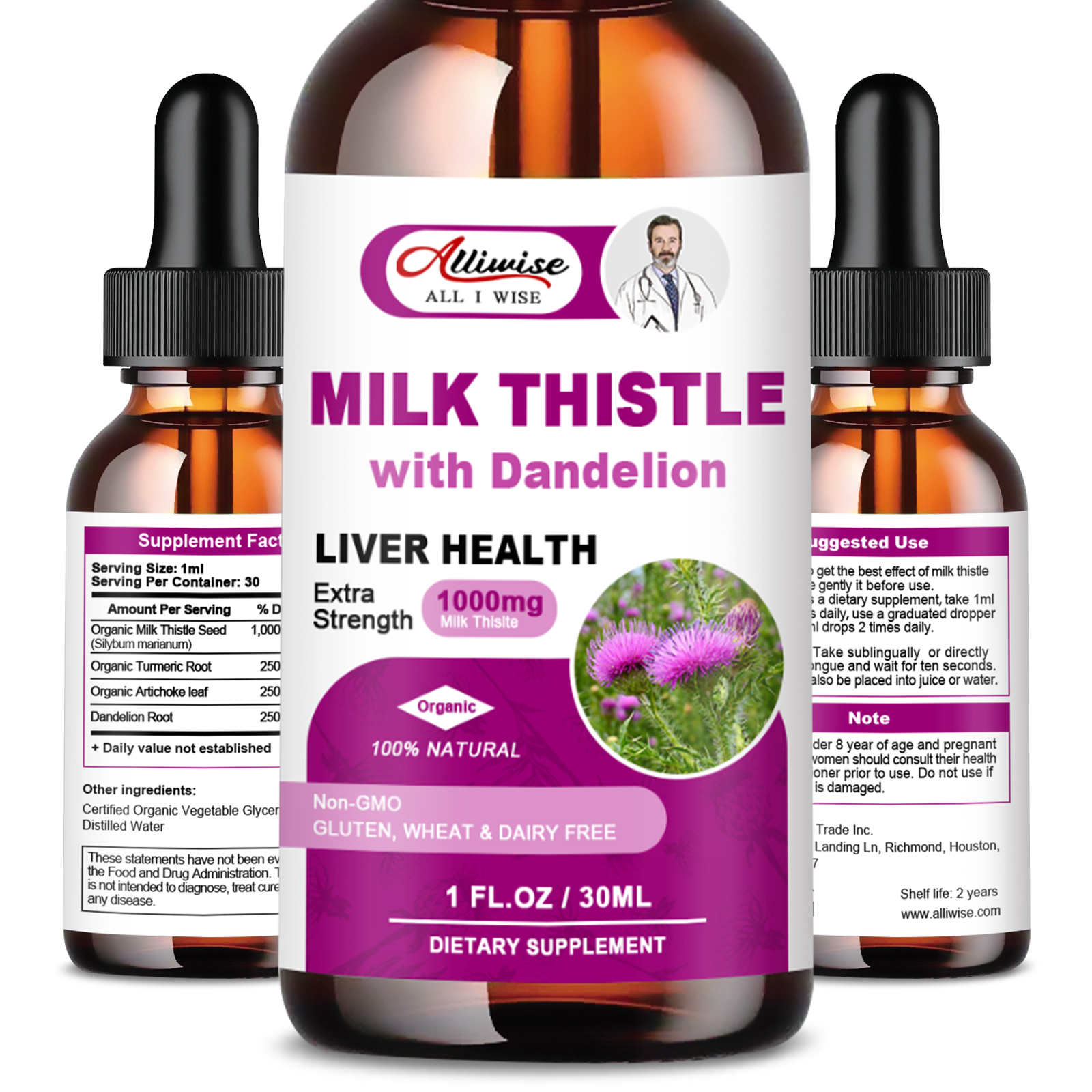 Liver Health Support Liquid Mi – обзор и цена Milk Thistle Silymarin