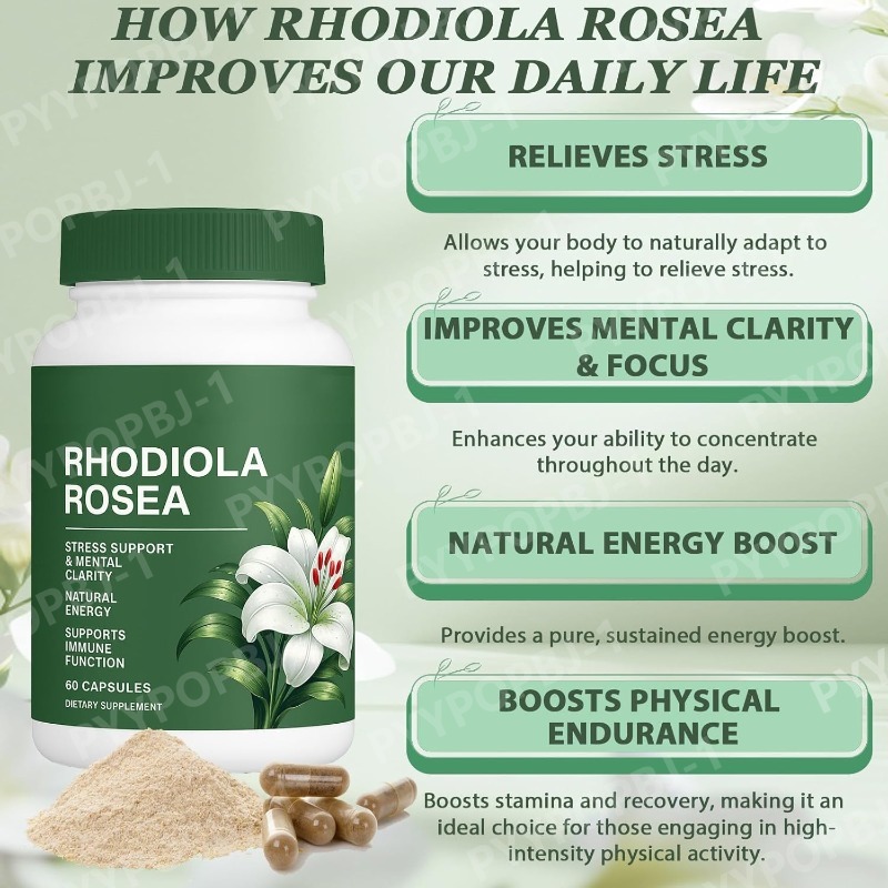 Rhodiola Rosea Capsules 500mg, – обзор и цена Herbal Wellness For You