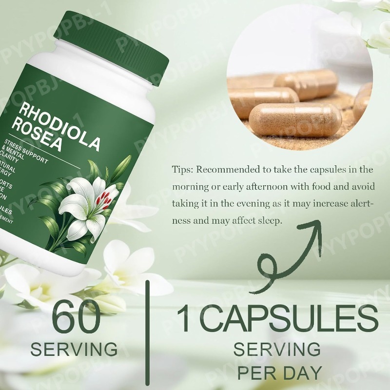 Rhodiola Rosea Capsules 500mg, – обзор и цена Herbal Wellness For You