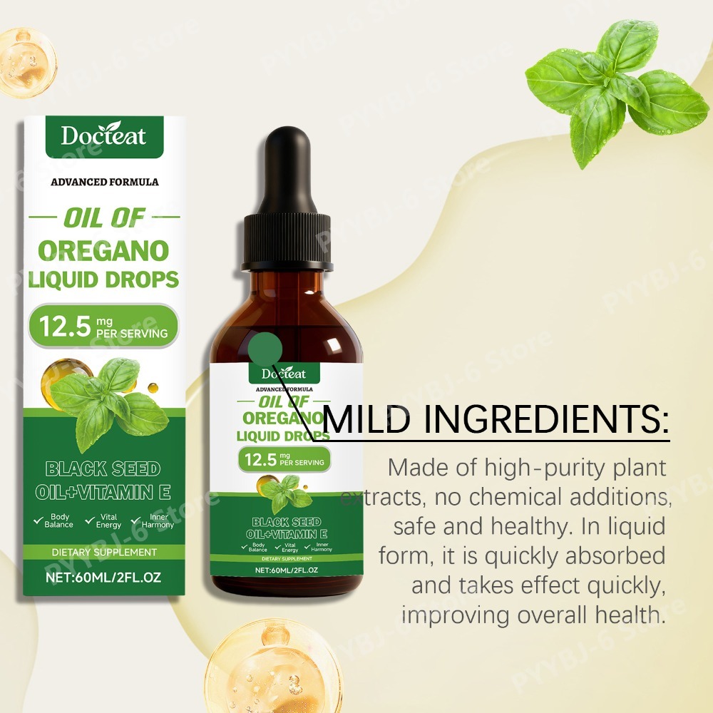 Oregano Oil Liquid Drops 60ml  – обзор и цена Herbal Wellness For You